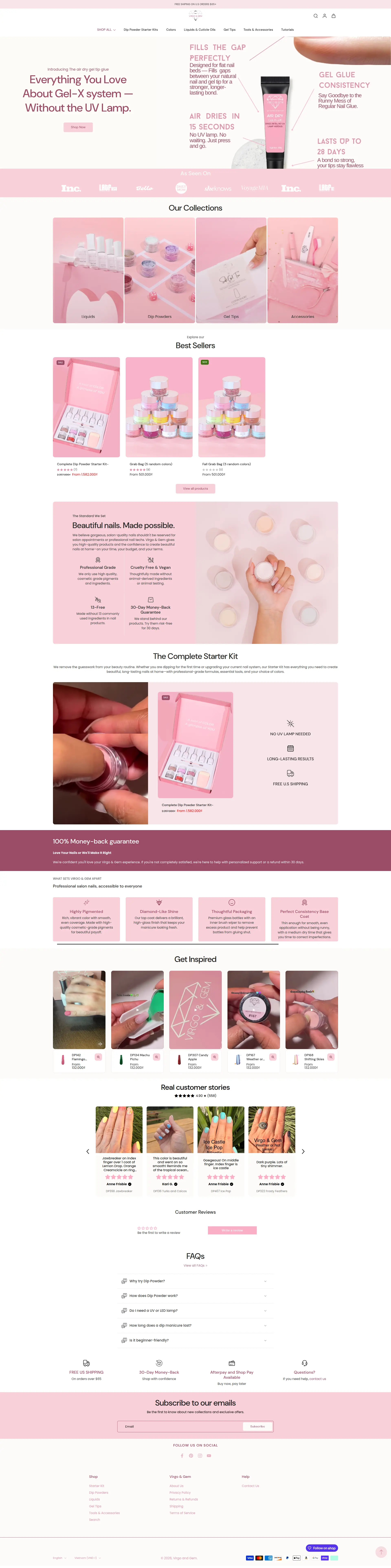 Virgo & Gem Nails showcase using the Eurus theme